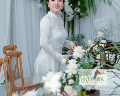 TRANG TRÍ PHÔNG GIA TIÊN TRẮNG XANH TẠI BẮC NINH